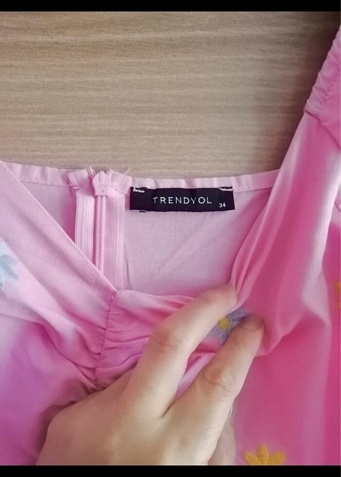 Poplin elbise - Görsel 3