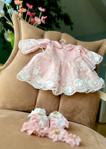 Dantel İşlemeli Pembe Kız Elbisesi
Mevlüd ve davet için - Görsel 6