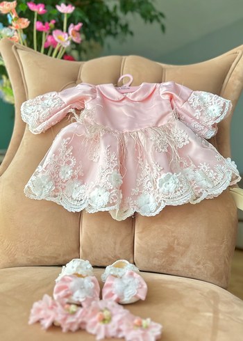 Dantel İşlemeli Pembe Kız Elbisesi
Mevlüd ve davet için - Görsel 5