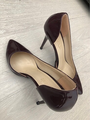 Nine West Bordo Rugan Stiletto