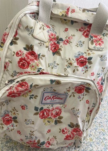 Cath Kidston Çiçek Desenli Pamuklu Kadın Sırt Çantası