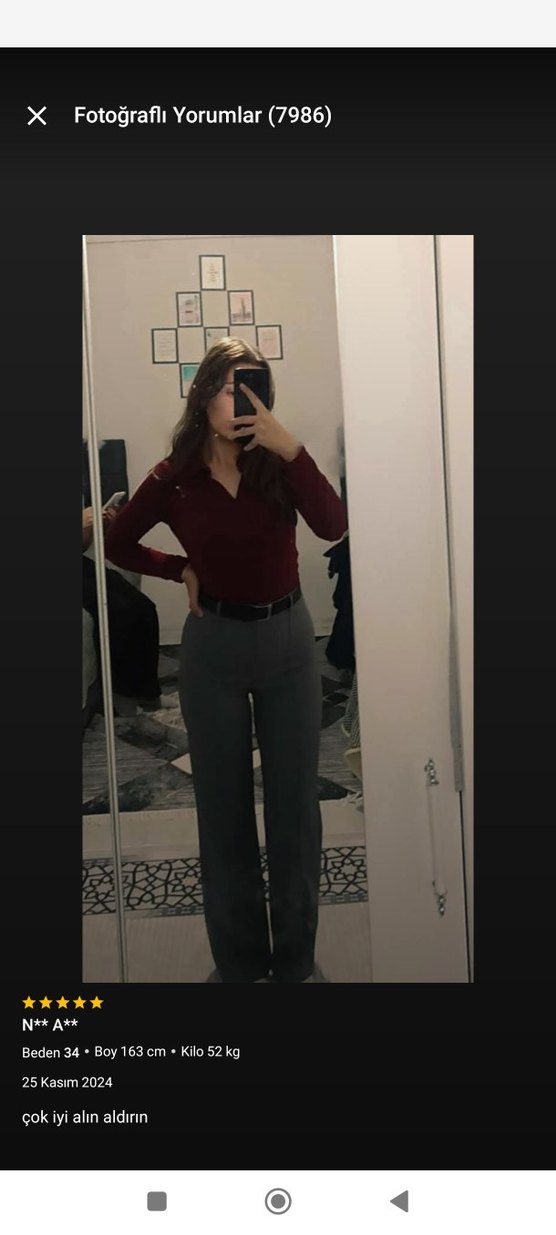 iki pantolonu da 500 e veriyorum olmuyor bana kilo aldığım için - Görsel 2