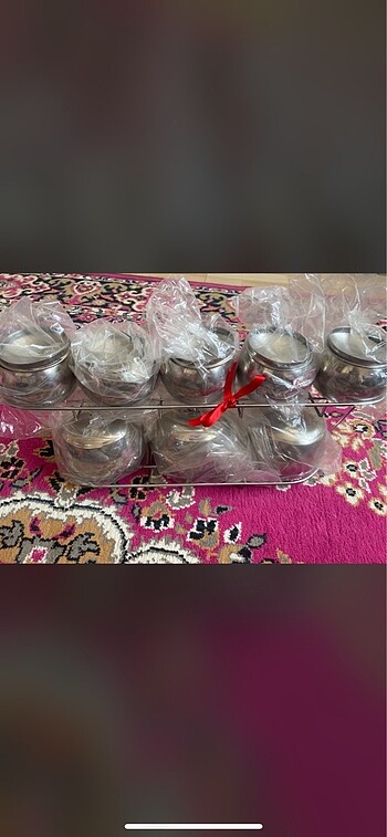  Beden Çelik baharat takımı 8li