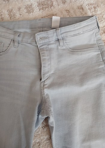 Gri  Denim Pantolon Regular Fit - Görsel 5