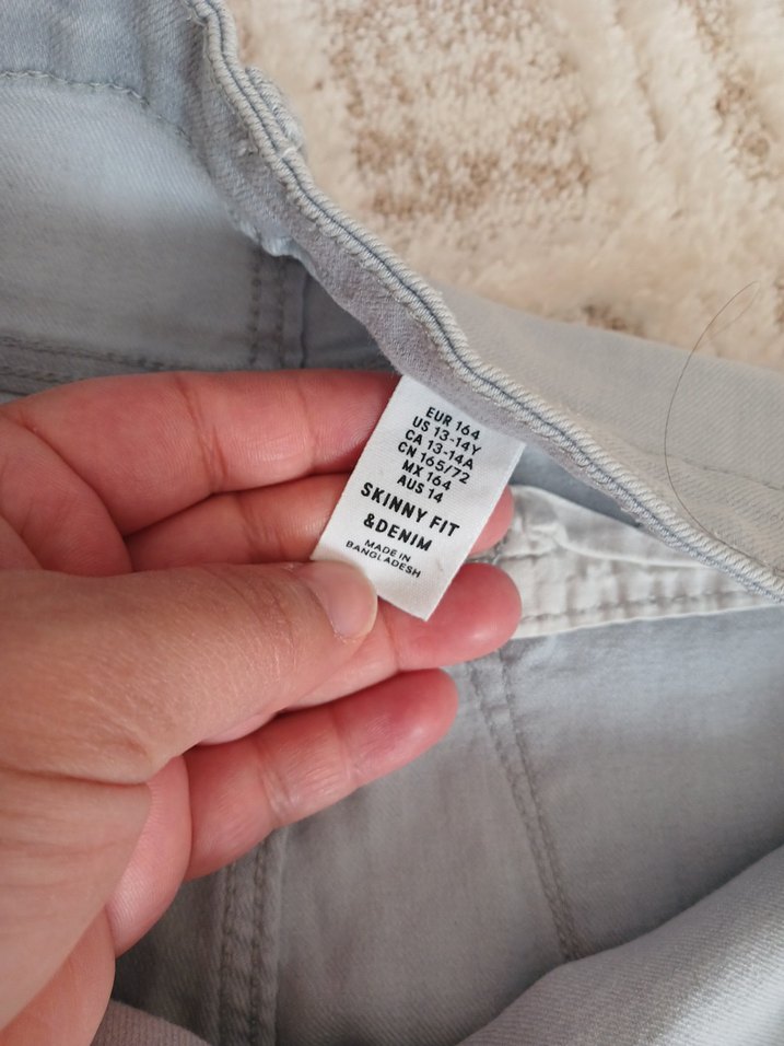 Gri  Denim Pantolon Regular Fit - Görsel 4