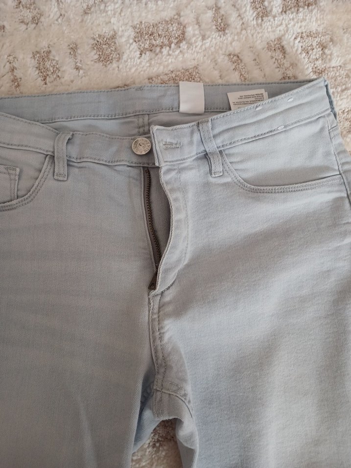 Gri  Denim Pantolon Regular Fit - Görsel 2