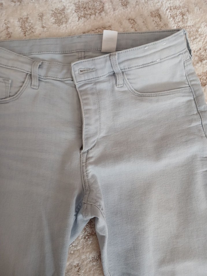 Gri  Denim Pantolon Regular Fit - Görsel 5