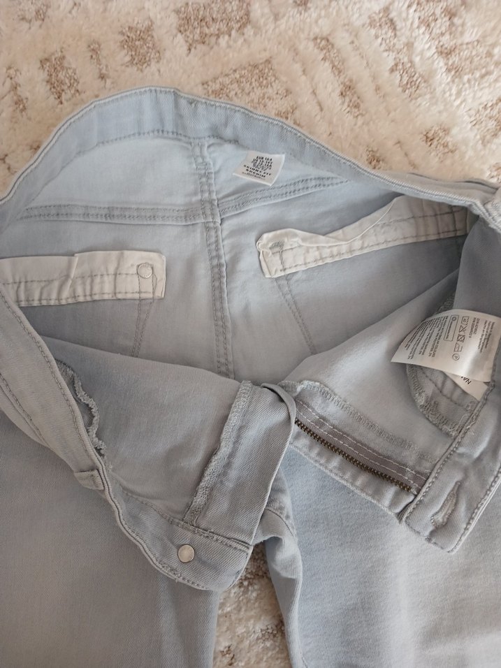 Gri  Denim Pantolon Regular Fit - Görsel 3