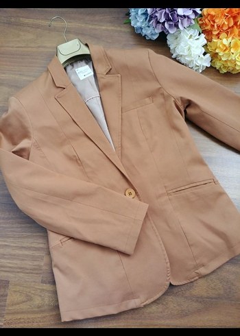 Kadın Düğmeli Ofis Ceket - Görsel 3