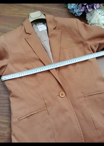 Kadın Düğmeli Ofis Ceket - Görsel 4