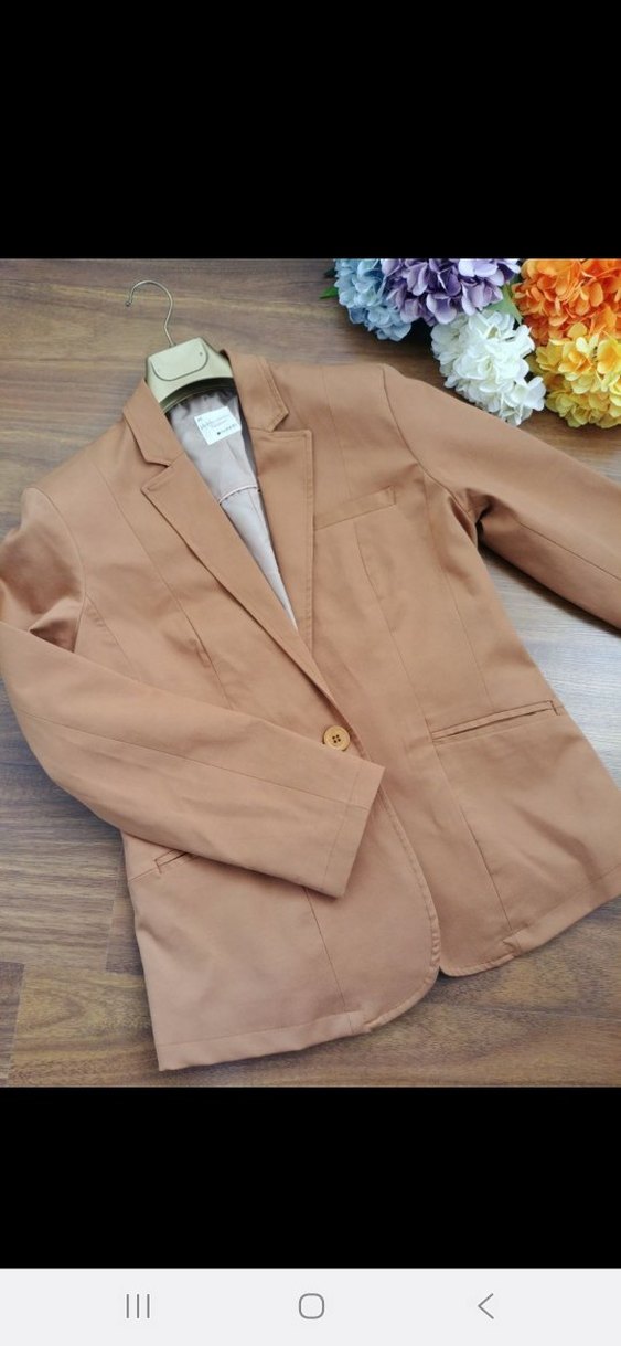 Kadın Düğmeli Ofis Ceket - Görsel 3