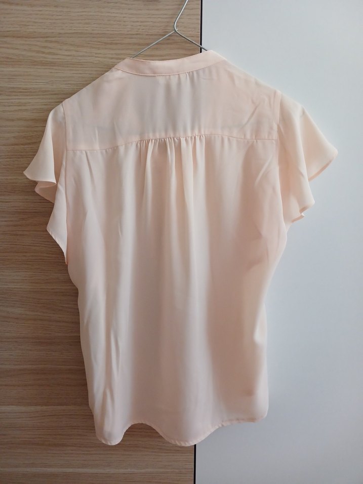 Düğmeli V Yaka Kadın gömlek - Görsel 5