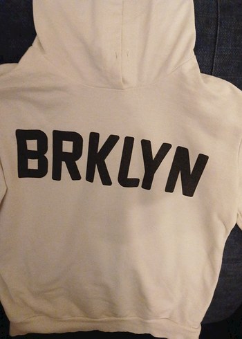 kız çocuk Beyaz Kapüşonlu  Sweatshirt - Görsel 3