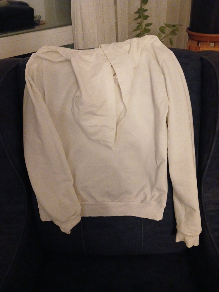 kız çocuk Beyaz Kapüşonlu  Sweatshirt - Görsel 5