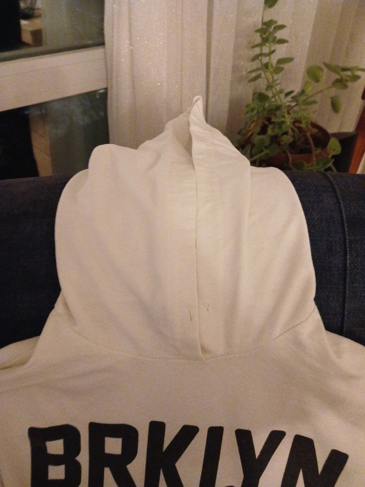 kız çocuk Beyaz Kapüşonlu  Sweatshirt - Görsel 2