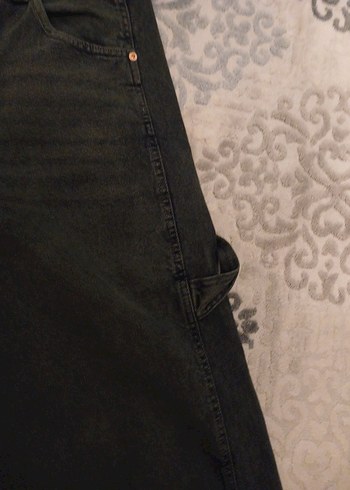 Kadın Gri Bol Kesim  Pantolon - Görsel 3