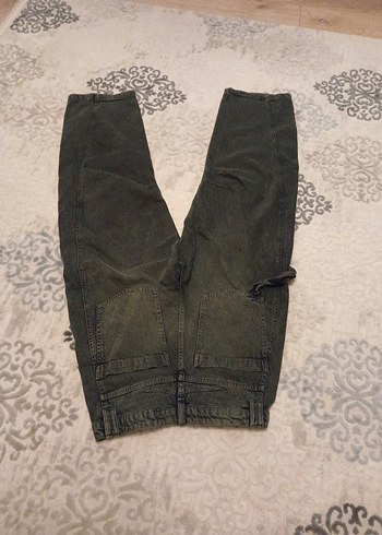 Kadın Gri Bol Kesim  Pantolon - Görsel 5