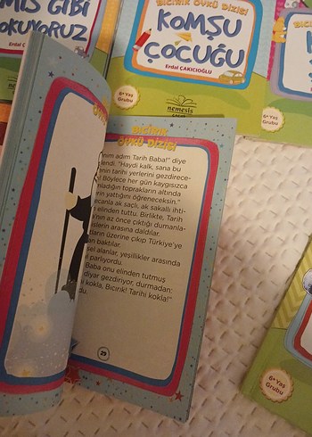 Çocuklar için 10 renkli hikaye kitabı seti - Görsel 7