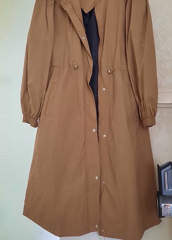 Camel rengi uzun mont - Görsel 2