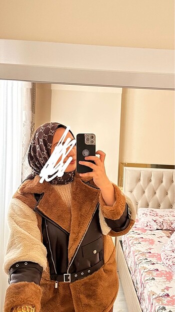diğer Beden Peluş mont kaban deri çeker