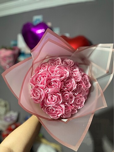 Pembe Gül buketi
