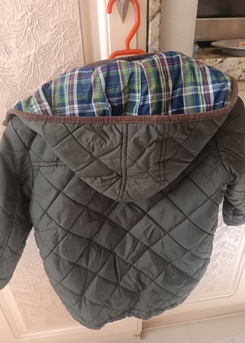 gri Erkek Çocuk Kapitone Mont - Görsel 5