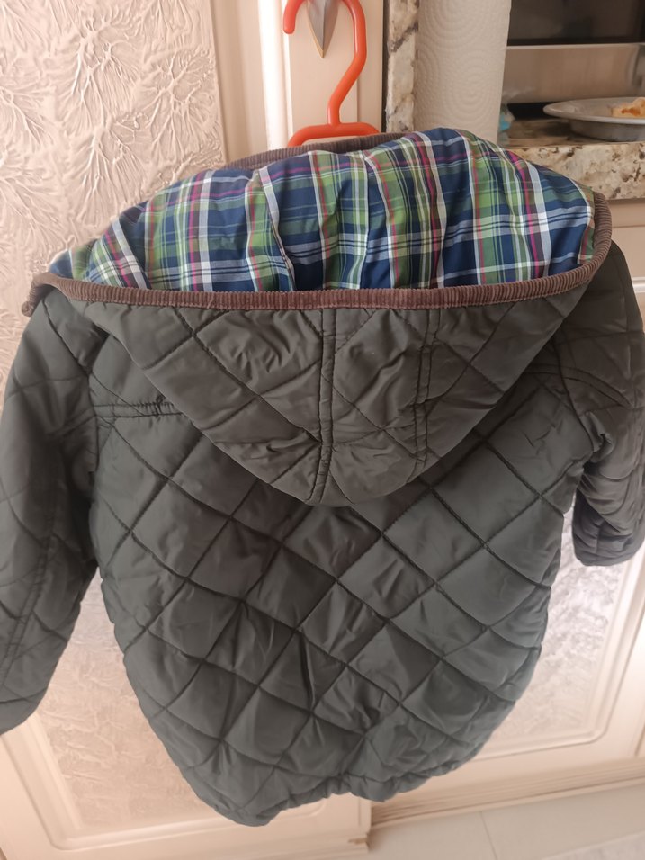 gri Erkek Çocuk Kapitone Mont - Görsel 5