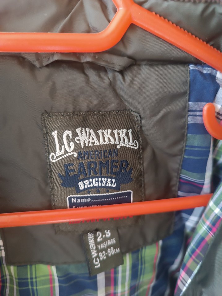 gri Erkek Çocuk Kapitone Mont - Görsel 2