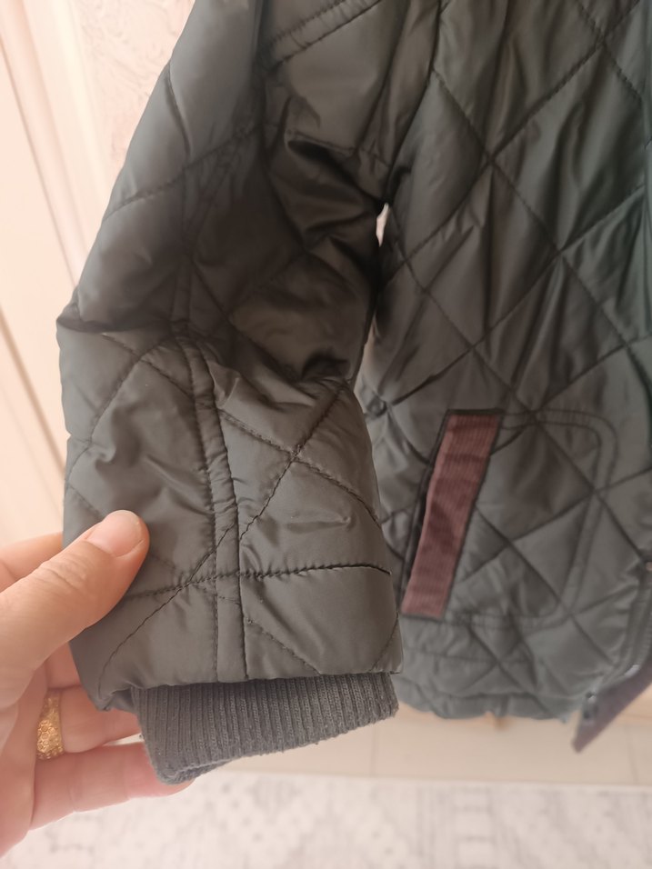 gri Erkek Çocuk Kapitone Mont - Görsel 4