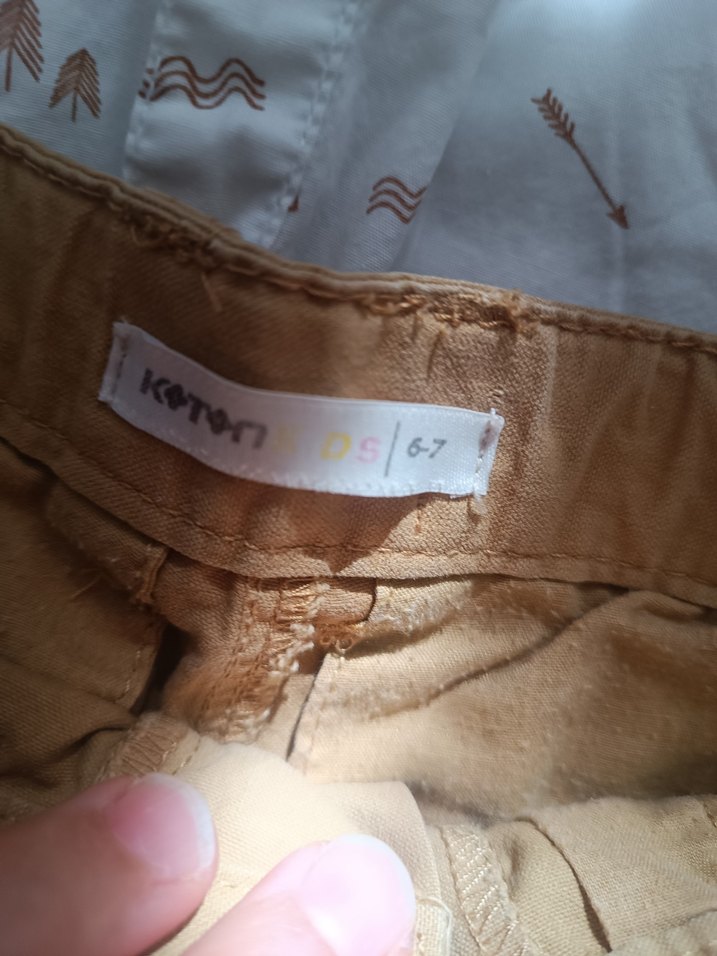 Bej Düğmeli Erkek erkek Kısa Kollu Takım - Görsel 2