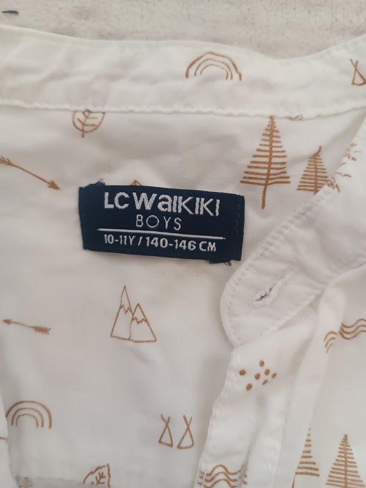 Bej Düğmeli Erkek erkek Kısa Kollu Takım - Görsel 3