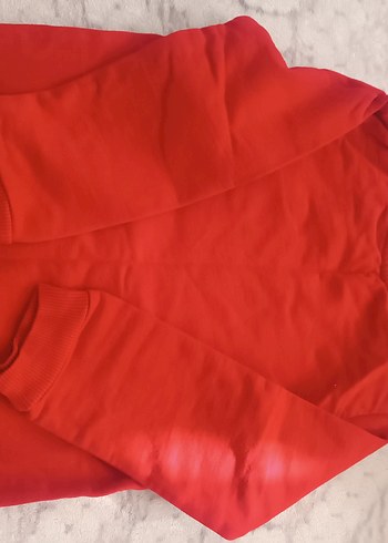 Kırmızı cocuk Uzun Kollu Sweatshirt - Görsel 3