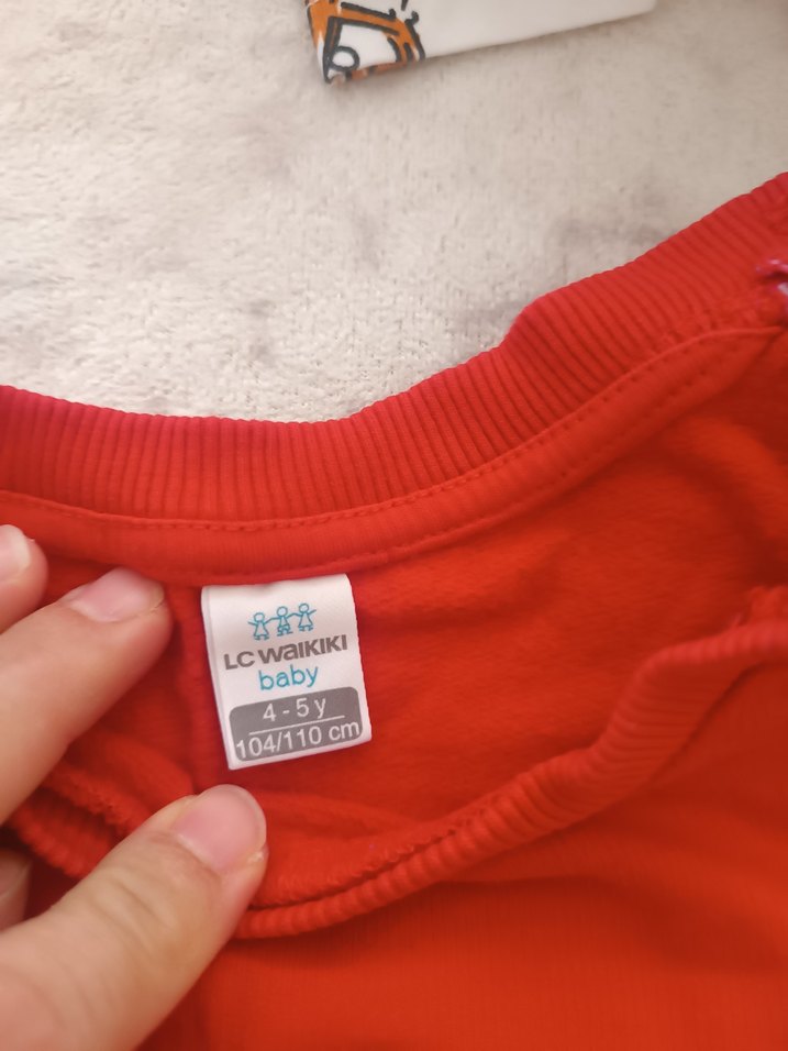 Kırmızı cocuk Uzun Kollu Sweatshirt - Görsel 2