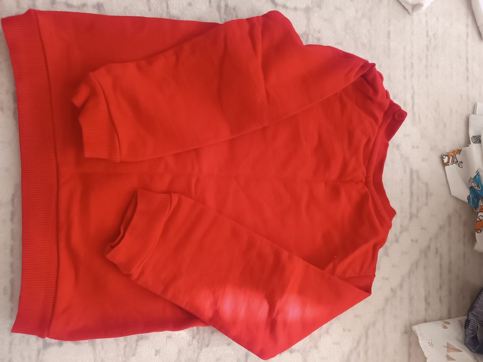 Kırmızı cocuk Uzun Kollu Sweatshirt - Görsel 3