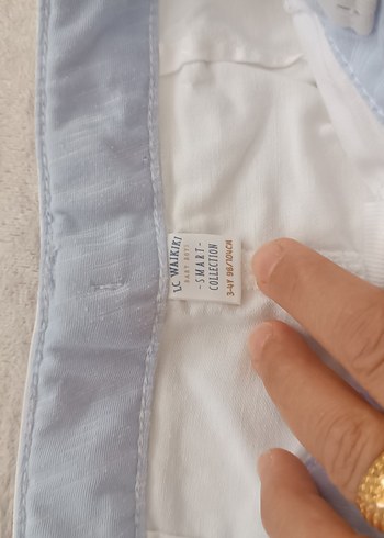 Düğmeli Beyaz Keten Erkek Çocuk Pantolonu ve t-shirt - Görsel 2