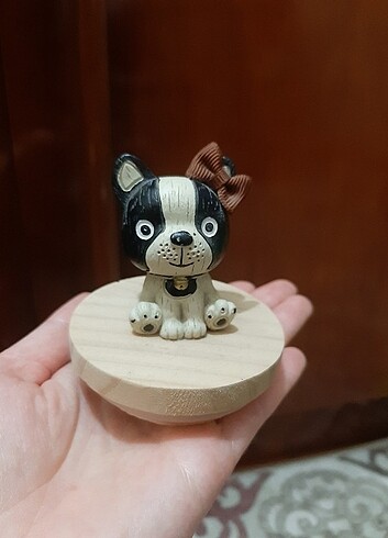  Beden Renk Köpek Figür Kapaklı Cam şişe hediyelik