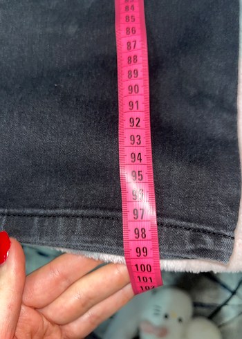 Gri Kadın Normal Paça Denim Pantolon - Görsel 4