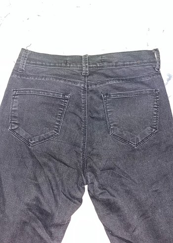 Gri Kadın Normal Paça Denim Pantolon - Görsel 5