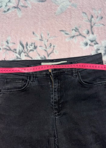 Gri Kadın Normal Paça Denim Pantolon - Görsel 6