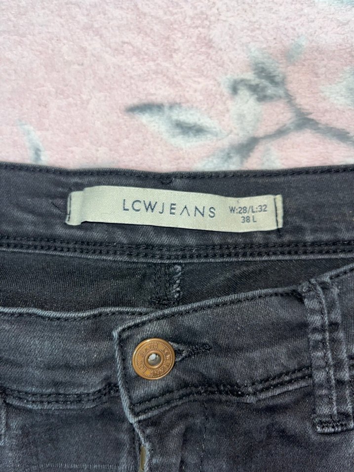 Gri Kadın Normal Paça Denim Pantolon - Görsel 2