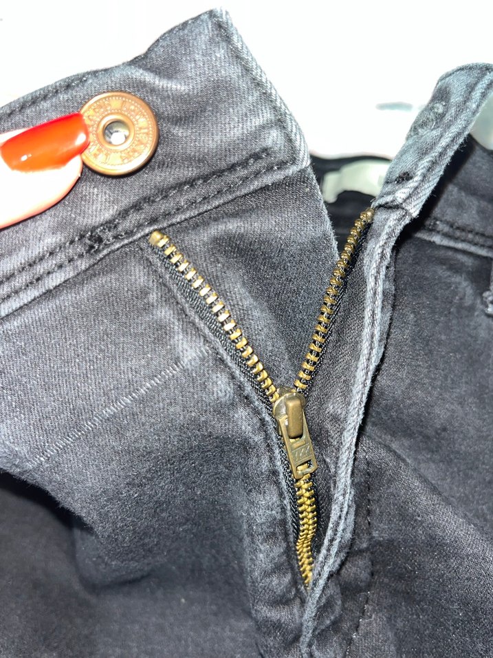 Gri Kadın Normal Paça Denim Pantolon - Görsel 3