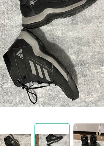 Adidas Siyah Gri Orta Boy Outdoor Ayakkabi 38 5 Numara