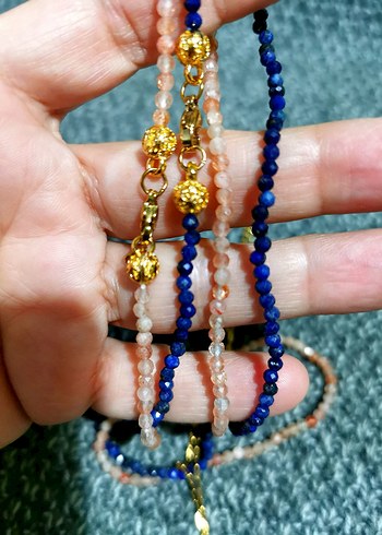 Lapis Lazuli Renkli Bohem Kadın Kolye - Görsel 7