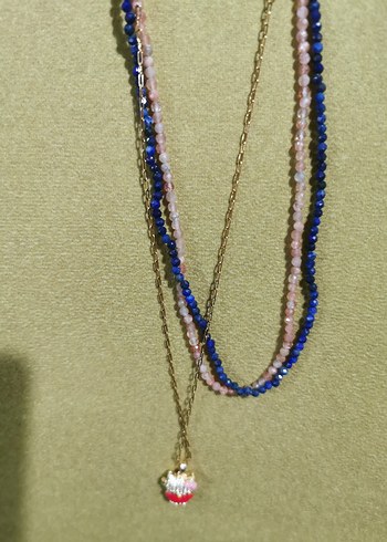 Lapis Lazuli Renkli Bohem Kadın Kolye - Görsel 8