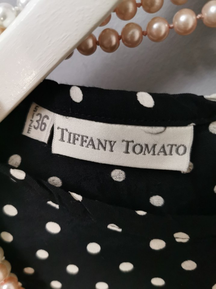 İnci Detaylı Puantiyeli Uzun Elbise - Görsel 4