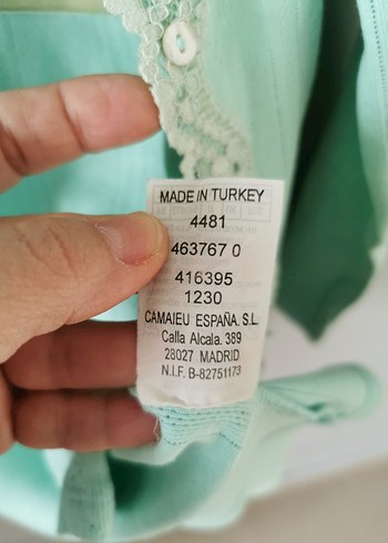 Turkuaz Kadın Zincir Detaylı Vücut Zinciri - Görsel 7