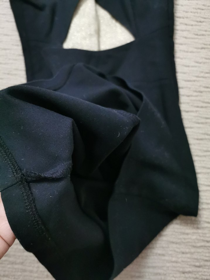 İnci Detaylı Siyah Uzun Abiye Elbise - Görsel 4