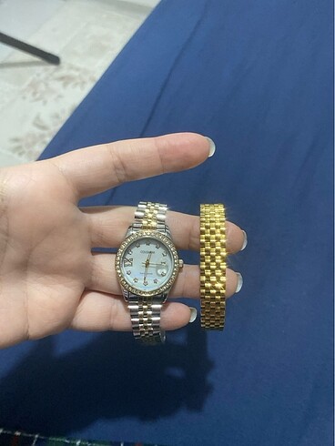 Rolex model saat ve kelepçe