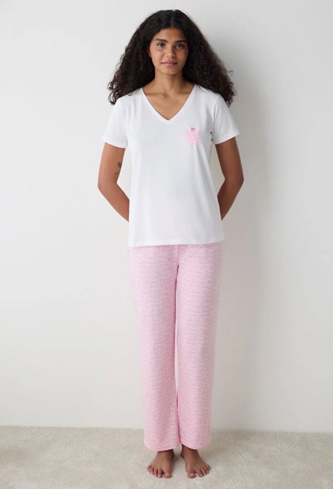Penti Pinkish Pantolon Açık Pembe Pijama Takımı - Görsel 4