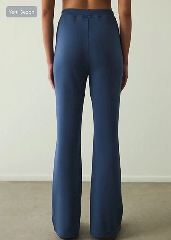 Penti İndigo Nervour Yüksek Bel Slim Fit İspanyol Paça Pantolon - Görsel 5
